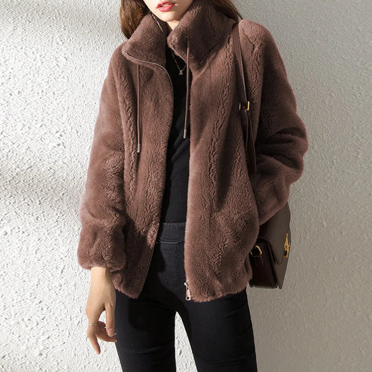 Winter double coral fleece warm coat