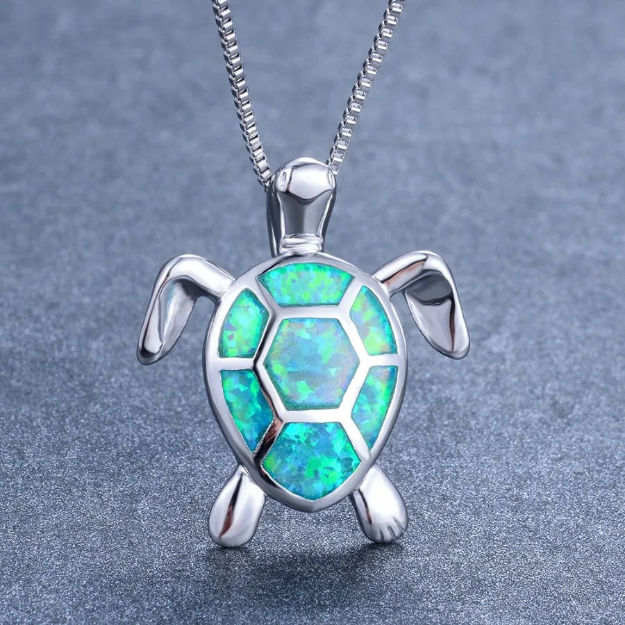 Bohemian Fire Opal Necklace