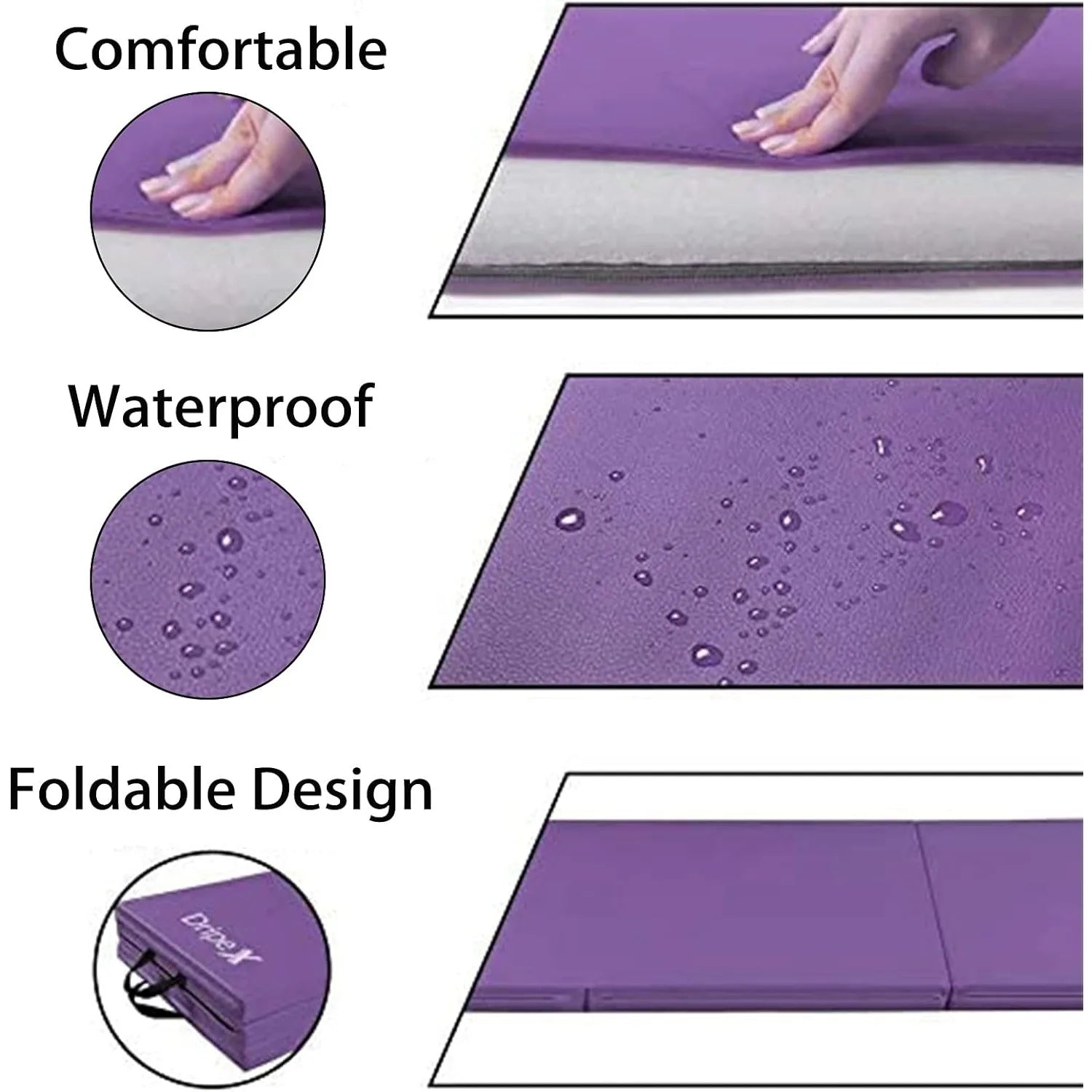 Nonslip PU Leather Yoga Mat - Soft & Foldable | East R Us