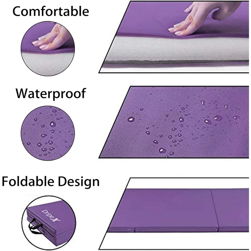 Nonslip PU Leather Yoga Mat - Soft & Foldable | East R Us
