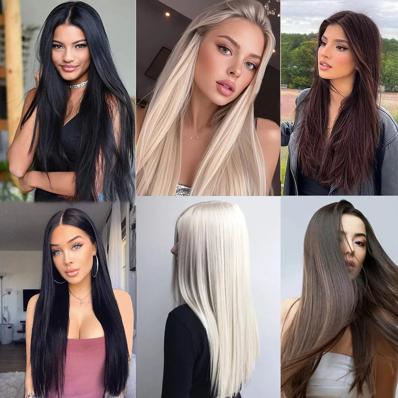 Synthetic Straight Hair Bundles