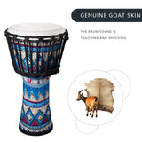 Goatskin 8inch Hand Drum with Vibrant Art Patterns