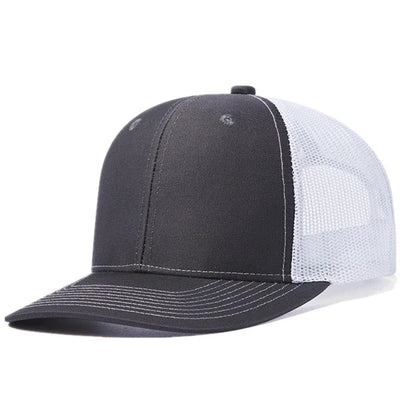 Breathable curved brim style trucker cap