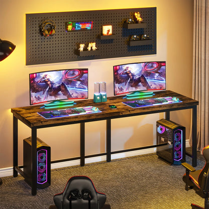 Large office double computer desk