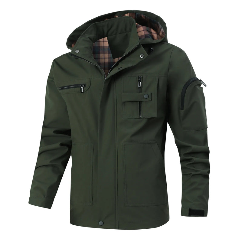 Breathable Windproof Zipper Long Sleeve Coat
