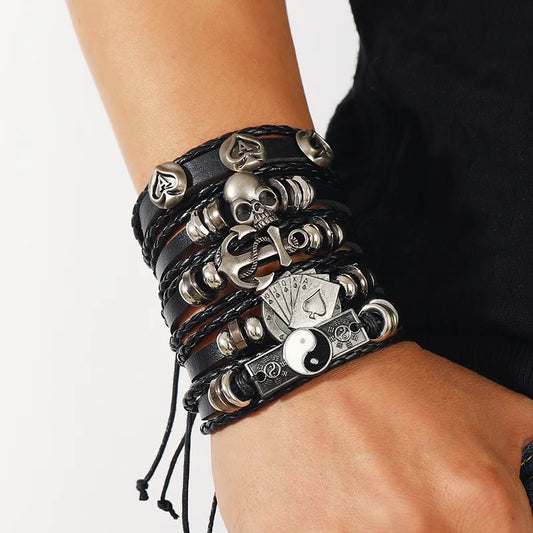 Fashion Multi-layer Beaded Leather Bracelet