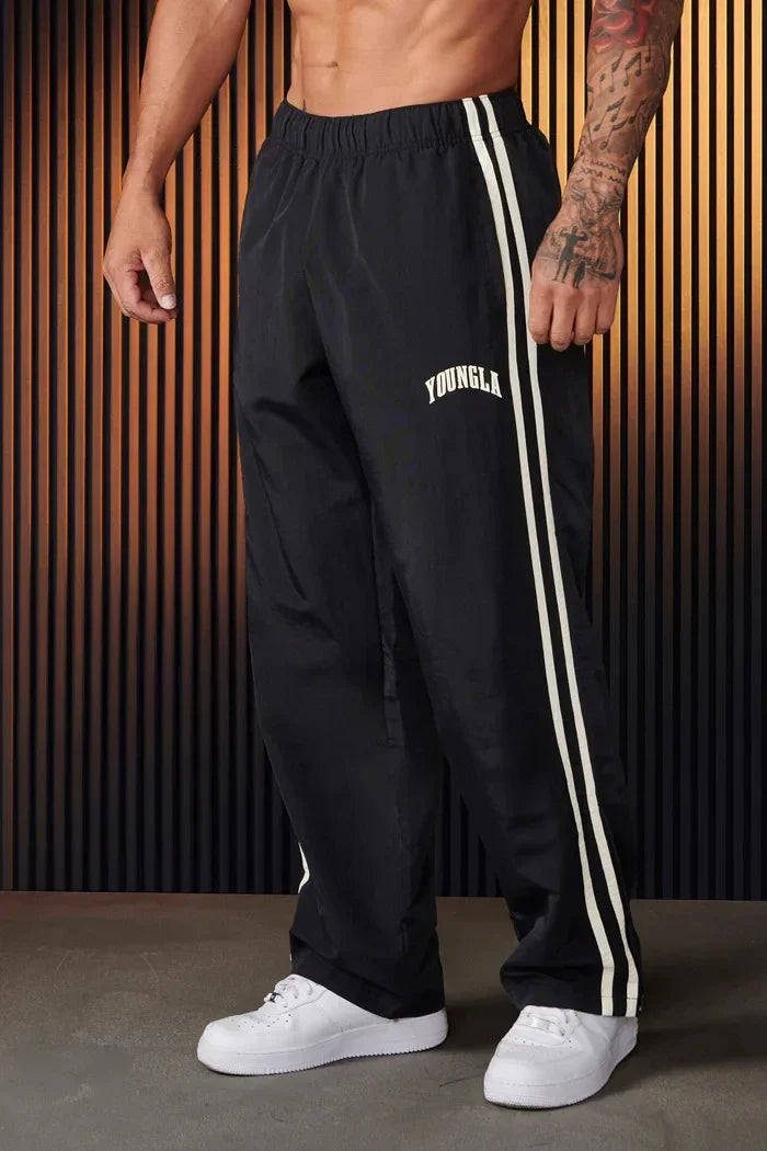 Double Stitching Casual Pants - Trendy Printed Trousers