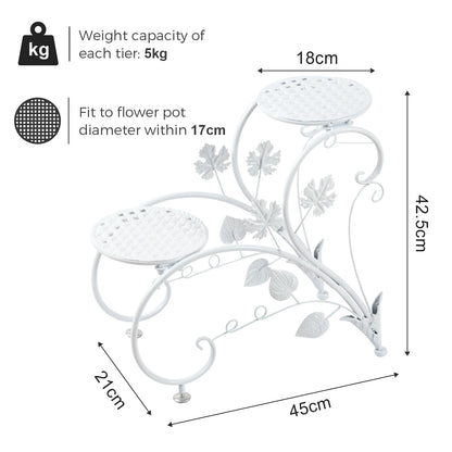 Rustproof metal plant stand