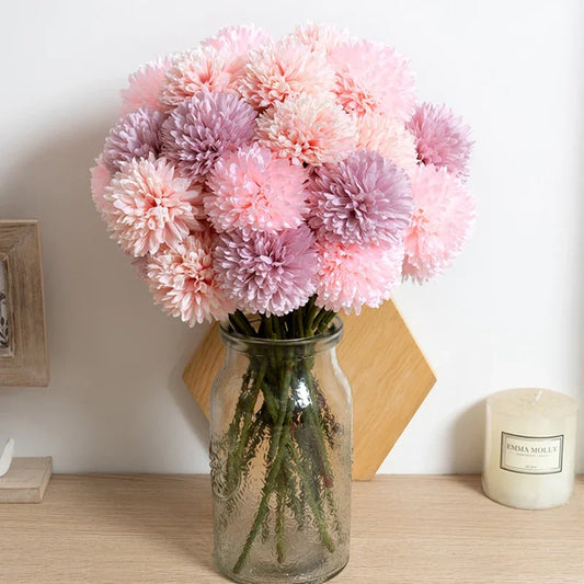 11pcs silk dandelion flower ball