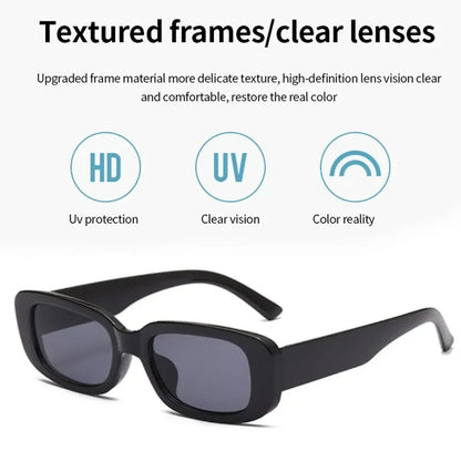 Trendy retro small square sunglasses