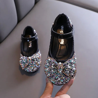 Fashion rhinestone glitter baby shoes