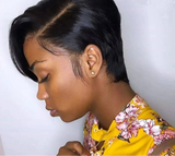 T Part  Lace Front Short Bob Pixie Cut Wig