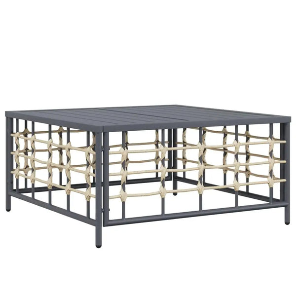 Anthracite Poly Rattan Garden Table