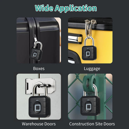 Anti theft electronic fingerprint padlock