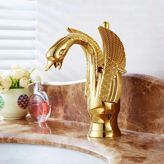 Single lever stream spout hot cold water mixer