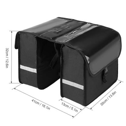 Cycling double side rear rack