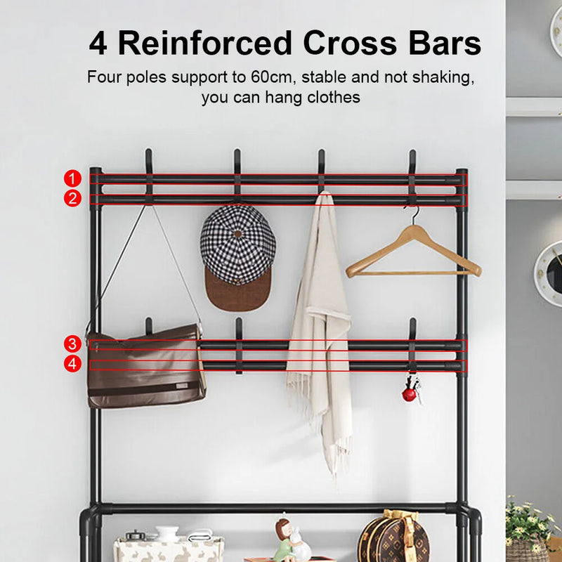 Multi-Layer Shoe Rack Doorway Organizer
