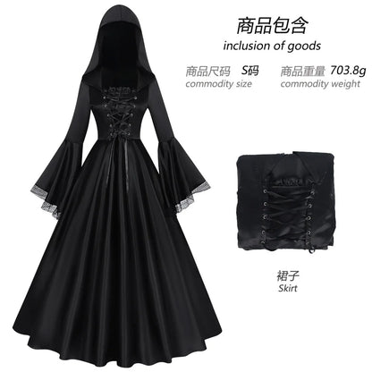 Halloween Gothic Hooded Dress