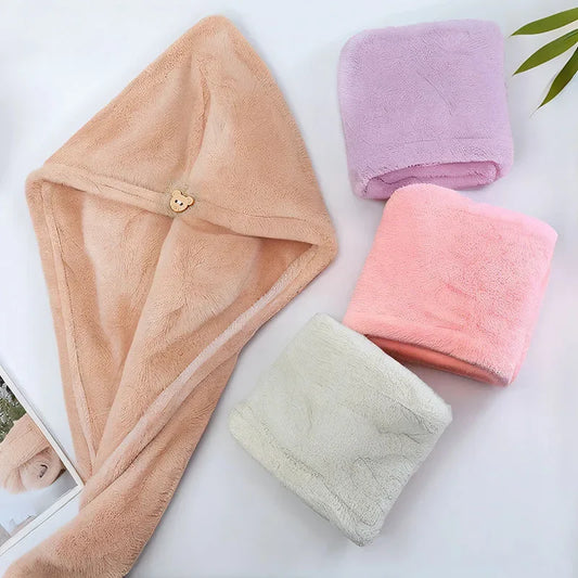 Absorbent quick dry wipe hair towel