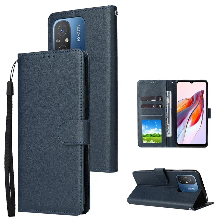 Wallet magnetic flip leather case
