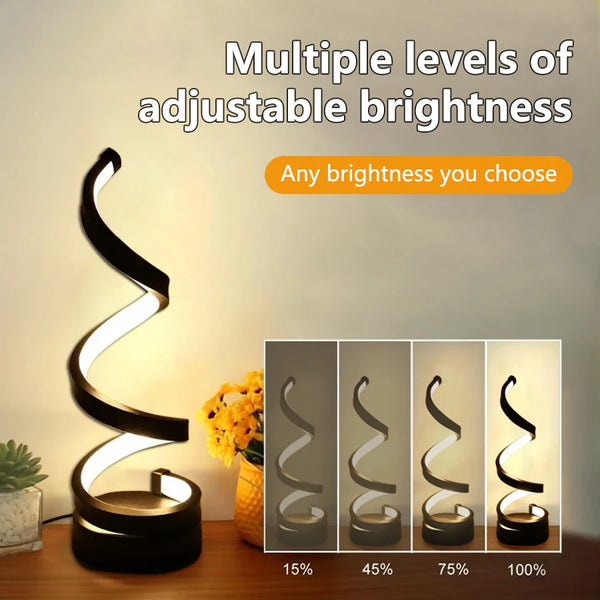 Modern Spiral Table LED Night Light