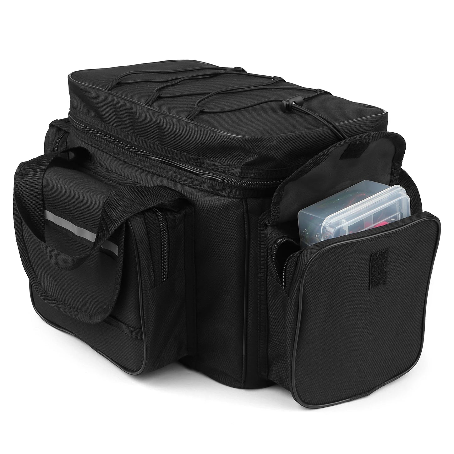 Large capacity fishing tackle bag