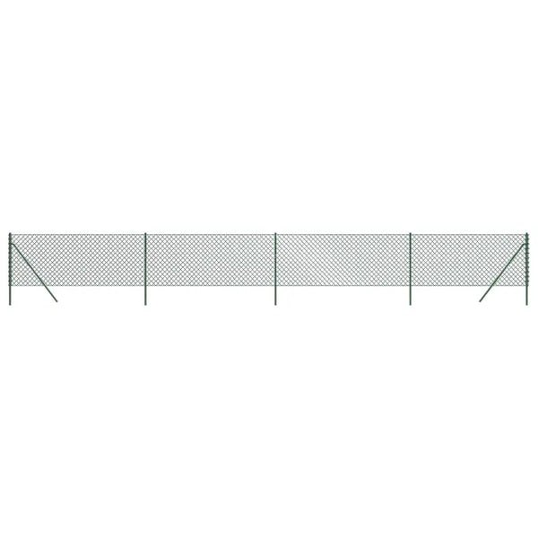 Durable 0.8x10m Green Chain Link Fence for Garden