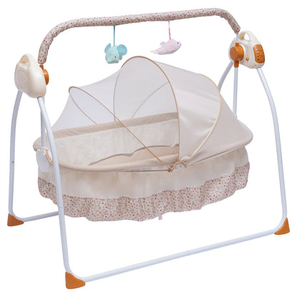 Electric baby swing bed crib