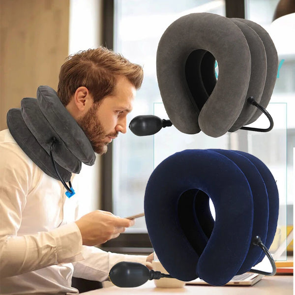 Cushion Inflatable Air Cervical Neck Support Pillow