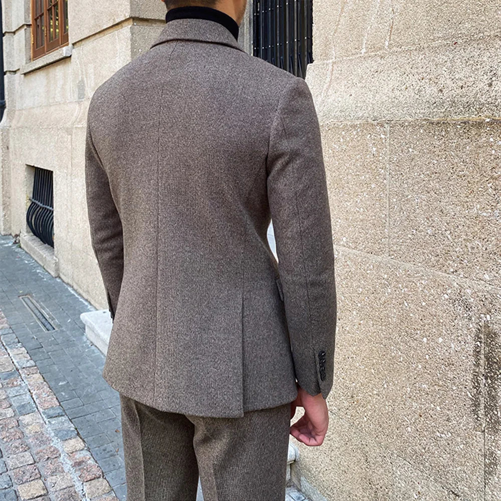 Formal double breasted slim fit suits