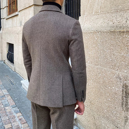 Formal double breasted slim fit suits