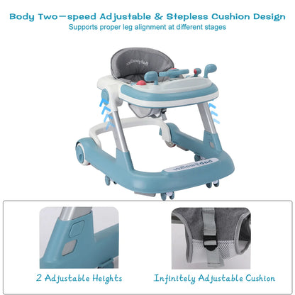 Foldable baby activity walker