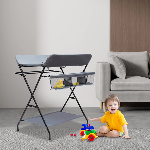 Folding Infant Diaper Nursery Organizer Changer Unit