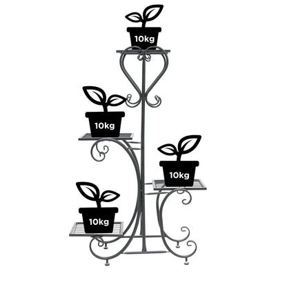 Metal outdoor indoor garden plant stand