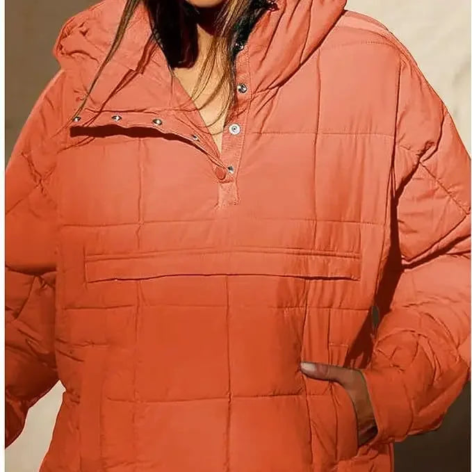 Hooded full sleeve loose casual coat