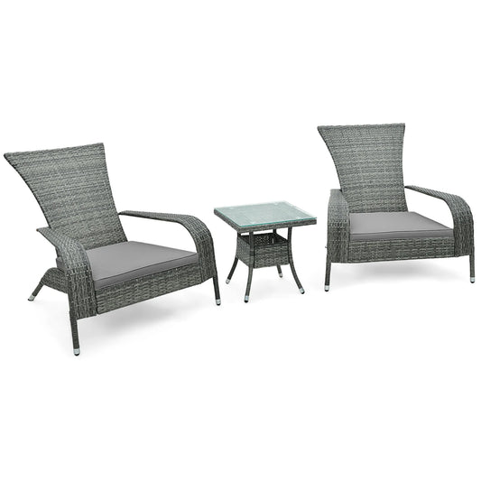 Outdoor chairs and coffee table set