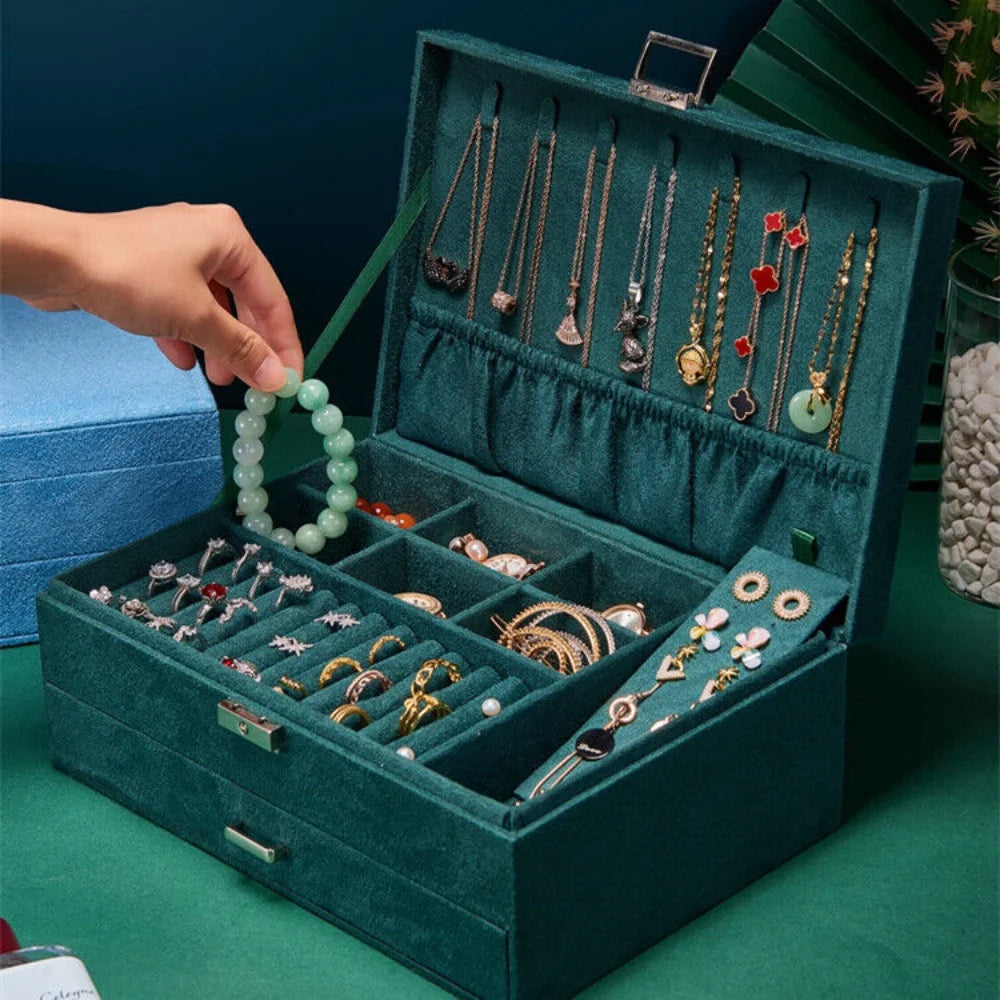 3 layer large jewelry organizer