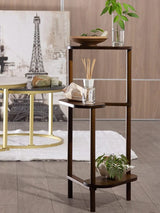 3 Tier Bamboo Tall Corner Plant Rack