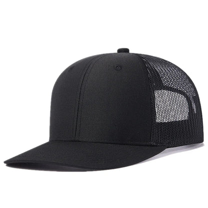 Breathable curved brim style trucker cap