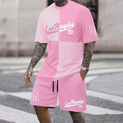 Loose digital print quick drying men's set