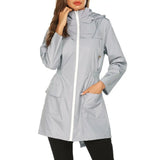 Windproof Long Hooded Coat