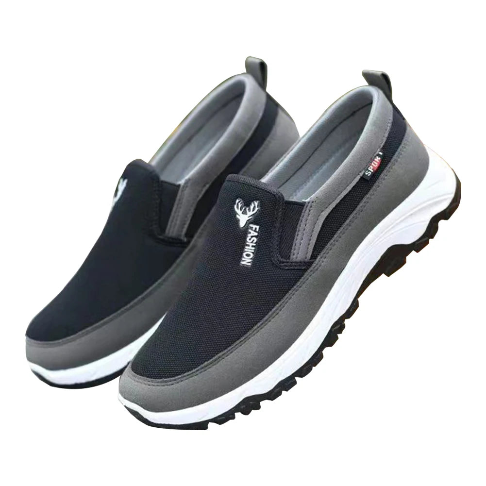 Breathable slip on male casual sneakers