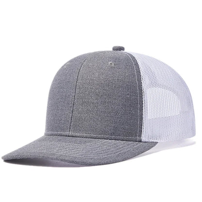 Breathable curved brim style trucker cap