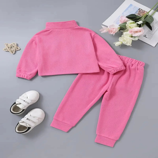 Long Sleeve Zipper Sweatshirt and Pants Set