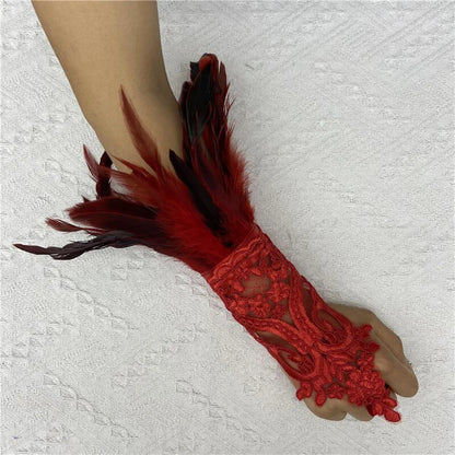 Halloween Party Fingerless Gloves