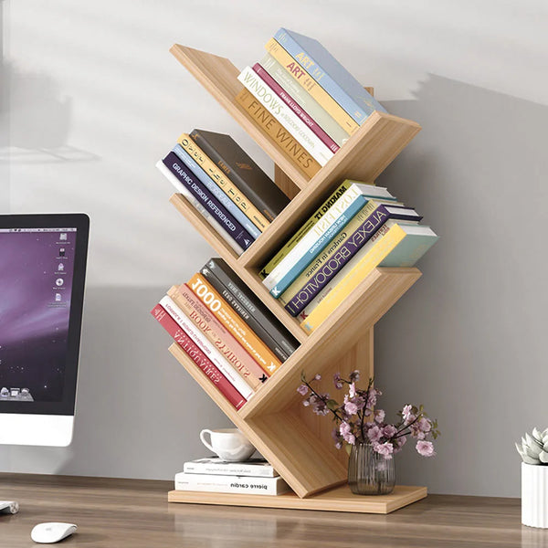 Rustic Standing Tree Bookshelf