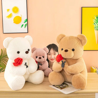 Valentine's day roses teddy bear