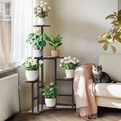 5 tiered corner plant stand