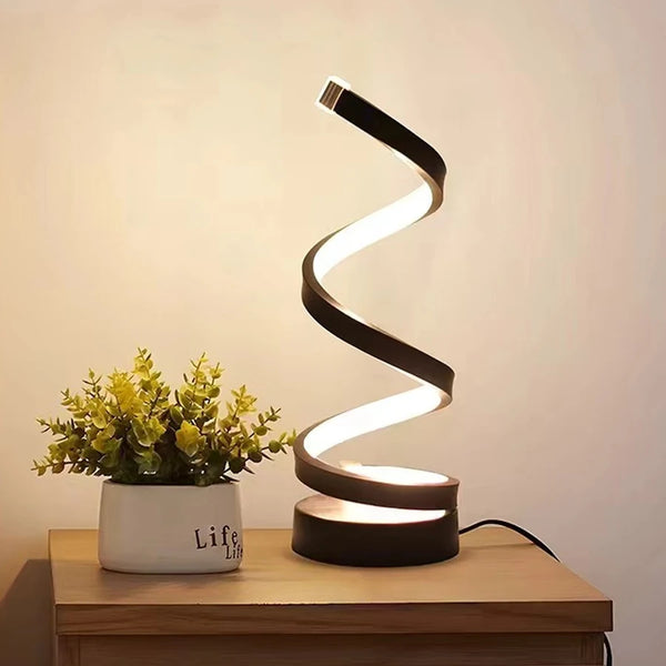 Modern Spiral Table LED Night Light