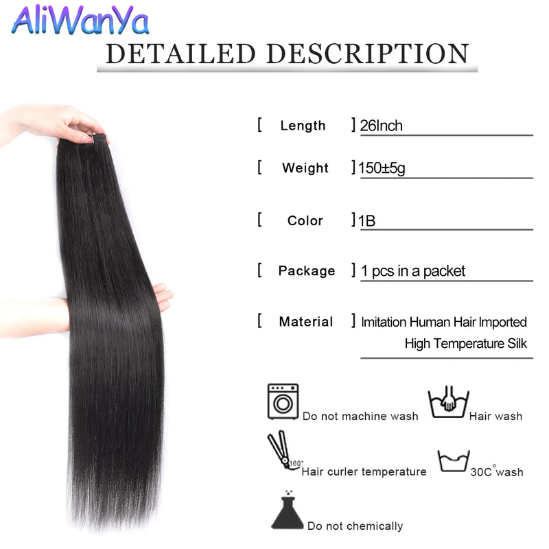 Synthetic Straight Hair Bundles
